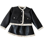 Conjunto Infantil Preto Courino