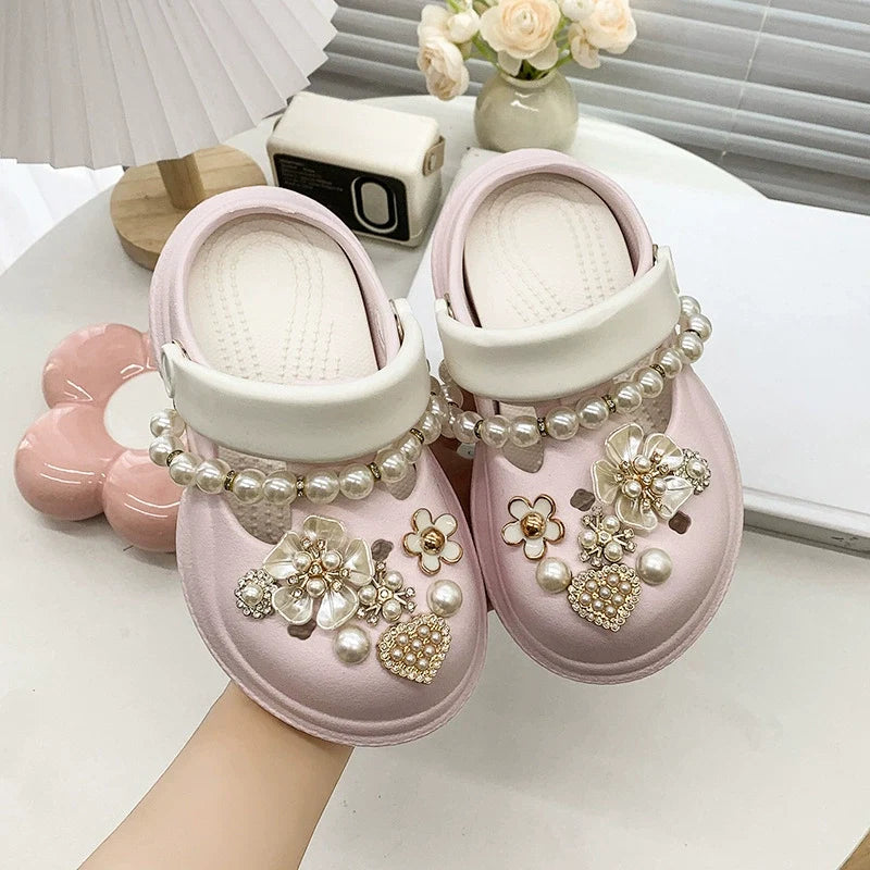 Crocks Infantil Pedrarias Florzinhas