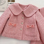 Conjunto Infantil Tweed Love Lacinho