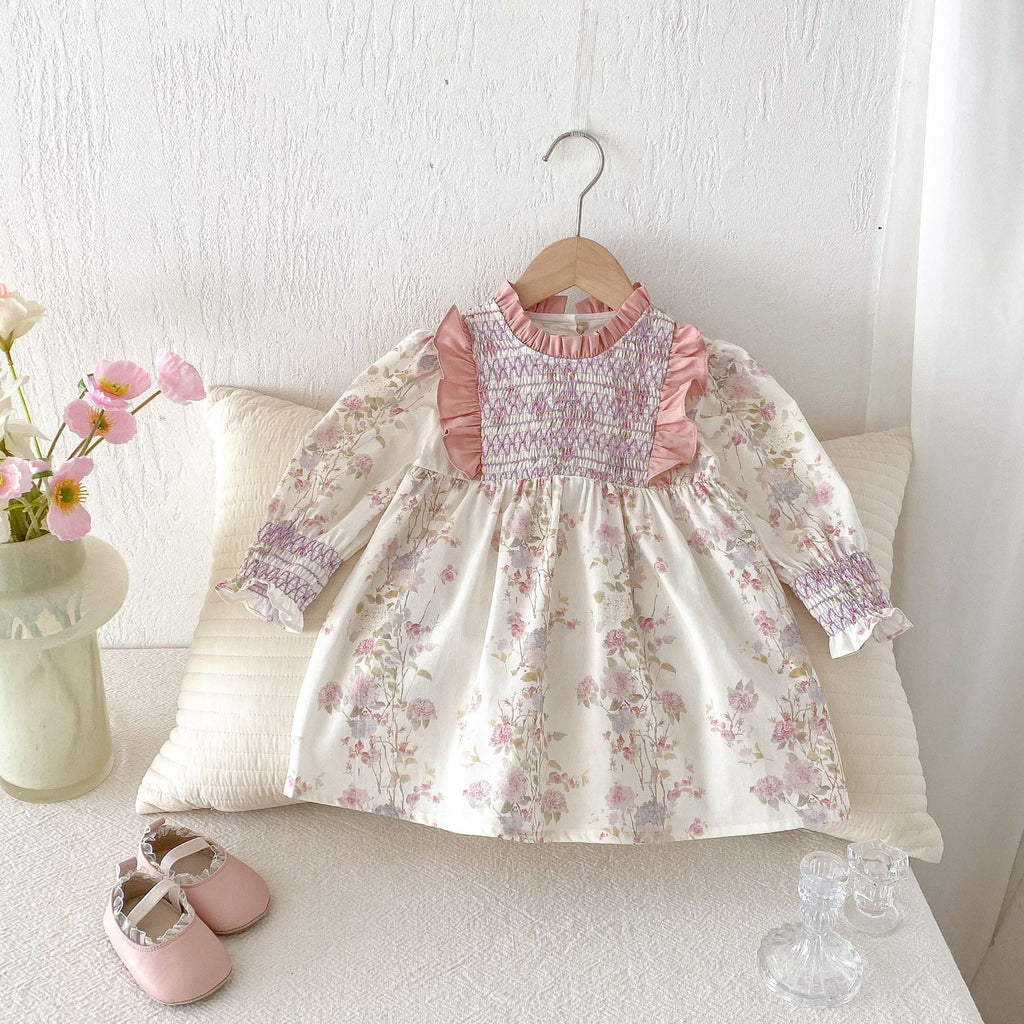 Vestido Infantil Rosa Florzinhas