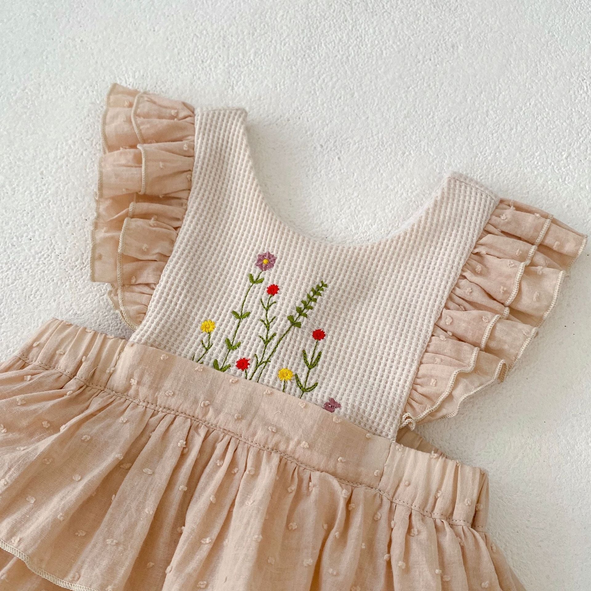 Body Infantil Feminino Florzinhas Camadas