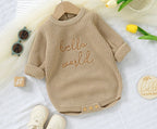 Body Infantil de Tricô Hello