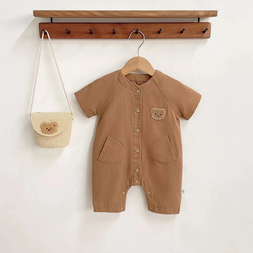Macaquinho Infantil Bolso Ursinho