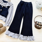 Conjunto Infantil Feminino Babadinhos Botões de Pérolas