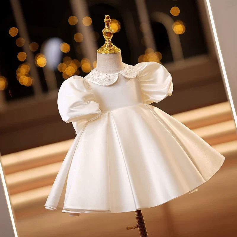 Vestido Infantil de Festa Bufante e Golinha