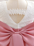 Vestido de Festa Renda e Saia Tule