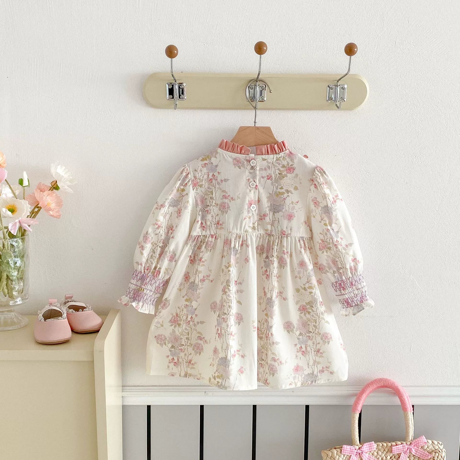 Vestido Infantil Babadinho Flores