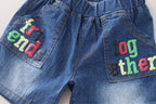 Conjunto Infantil Masculino Bichinhos e Jeans