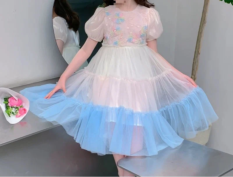 Vestido de Festa Infantil Barra de Tule