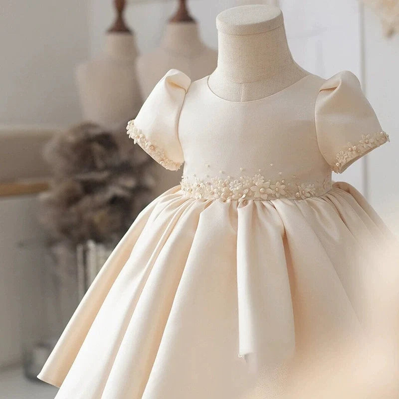 Vestido de Festa Infantil com Flores