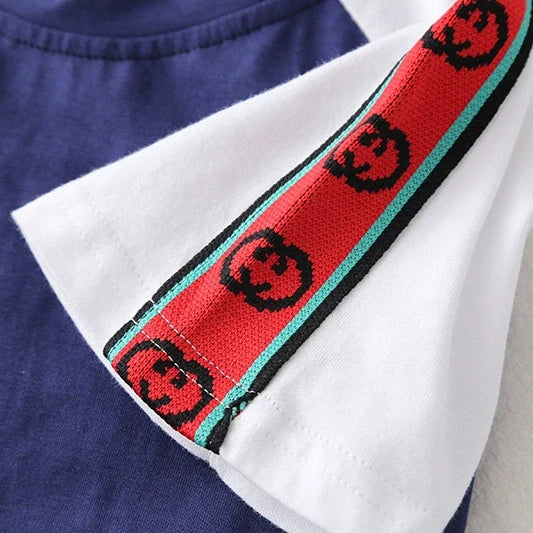 Conjunto Infantil Masculino Azul e Vermelho