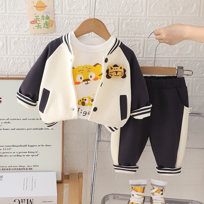 Conjunto Infantil Masculino 3 Peças Ursinhos