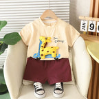 Conjunto Infantil Masculino Verão Girafinha