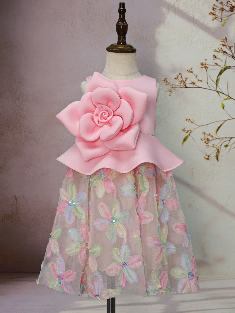Vestido Infantil Flores
