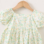 Vestido Infantil Florzinhas e Laço