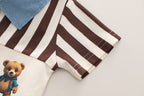 Conjunto Infantil Masculino Lístras Ursinho