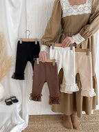 Calça Infantil Feminina Quentinha Barrinha de Tule