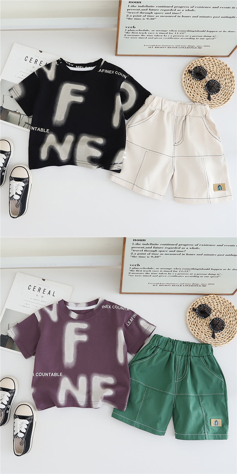 Conjunto Infantil Masculino Letras