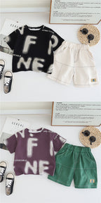 Conjunto Infantil Masculino Letras