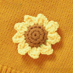 Cardigan Infantil de Tricõ Florzinhas