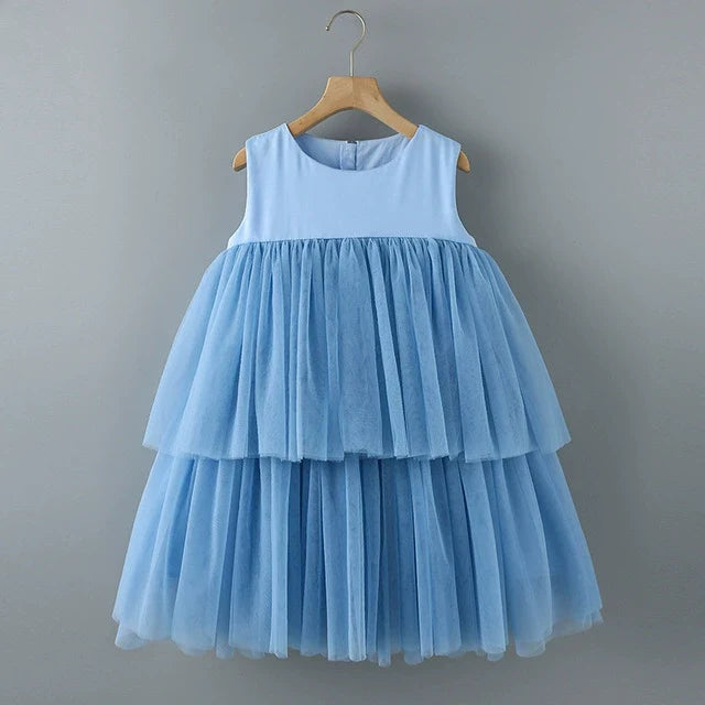 Vestido Infantil Camadas de Tule