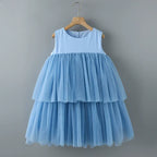 Vestido Infantil Camadas de Tule