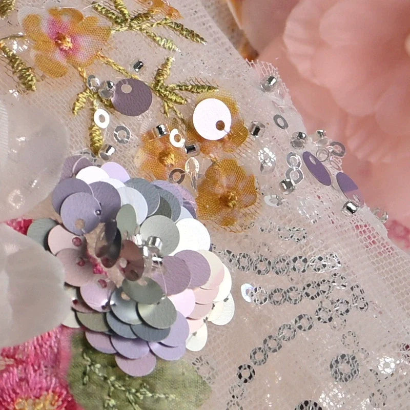 Vestido Infantil Brilhante Flores