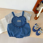 Body Infantil Jeans Love