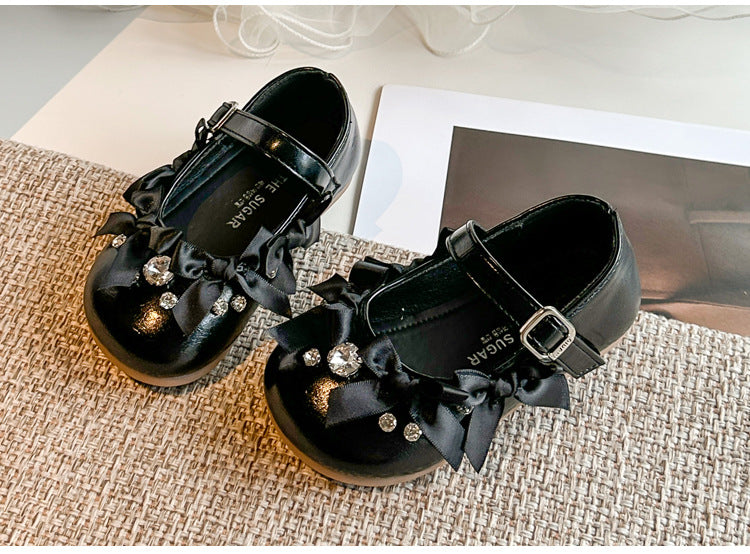 Sapato Infantil Feminino Pedras e Lacinhos