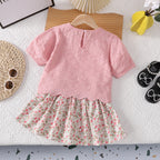 Conjunto Infantil Feminino Rendinha Floral