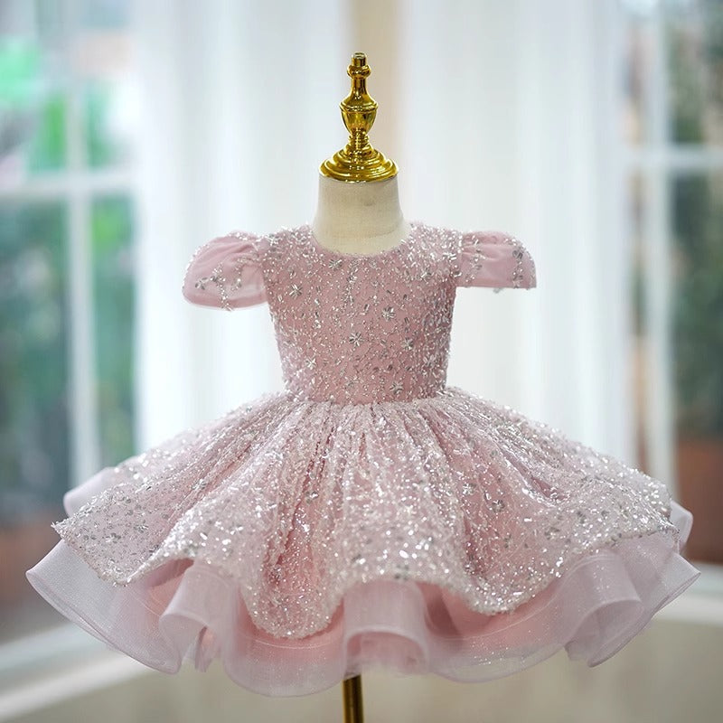Vestido de Festa com Lantejoulas Brilhantes