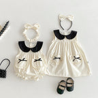 Vestido/ Body Infantil Verão Lacinhos