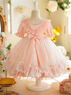 Vestido Infantil de Festa Laços