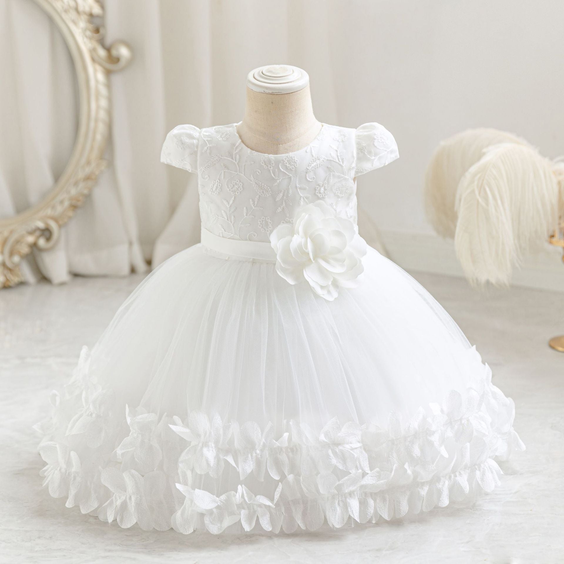 Vestido de Festa Infantil Flores