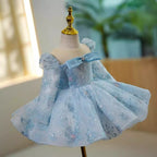 Vestido Infantil Azul Princesa