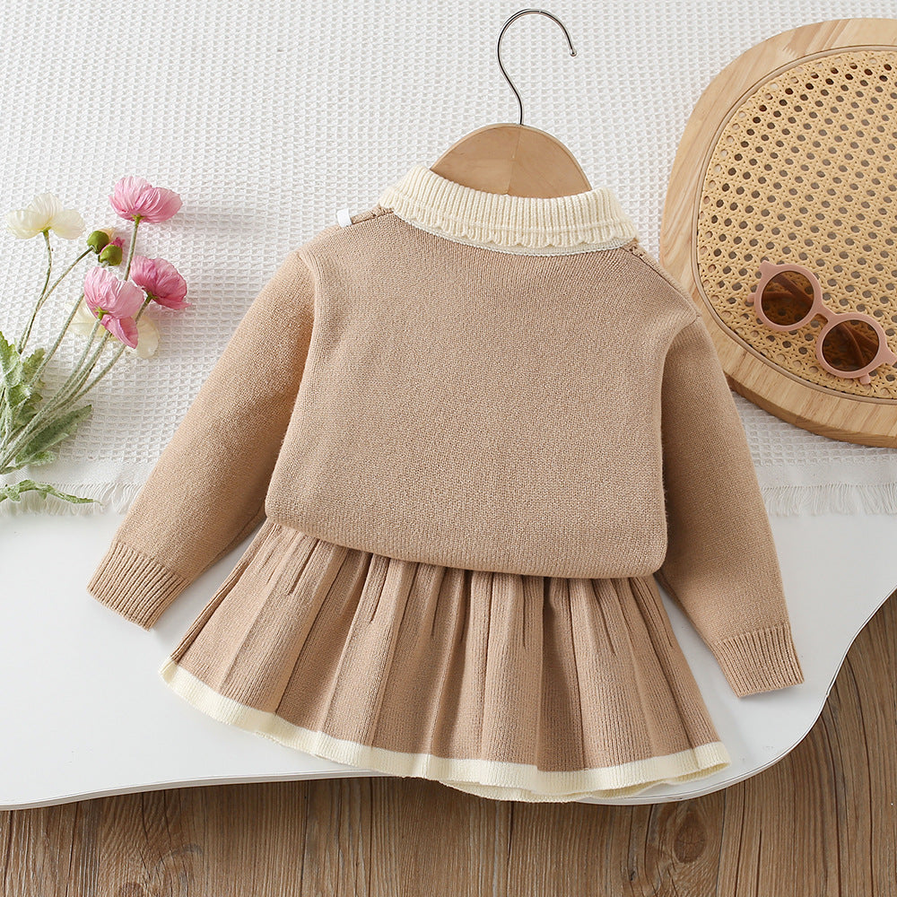 Conjunto Infantil de Tricô Lacinho
