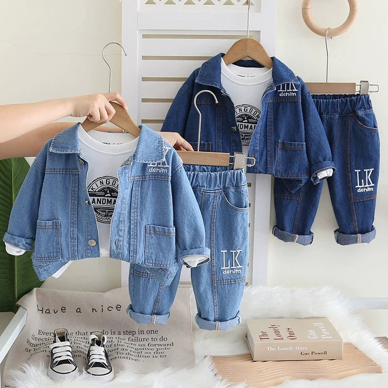 Conjunto Infantil Jeans 3 Peças