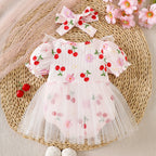 Body Infantil Feminino Cerejinhas