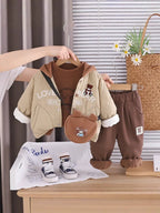 Conjunto Infantil Inverno 3 Peças Ursinho