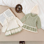 Vestido Infantil de Tricô Babadinho
