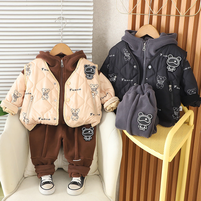 Conjunto Infantil Inverno Acolchoado Ursinho