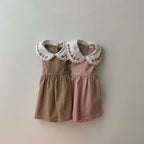 Vestido Infantil Gola Florzinhas