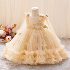 Vestido Infantil De Tule Borboletinhas