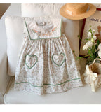 Vestido Infantil Bordado Patinhos Florzinhas