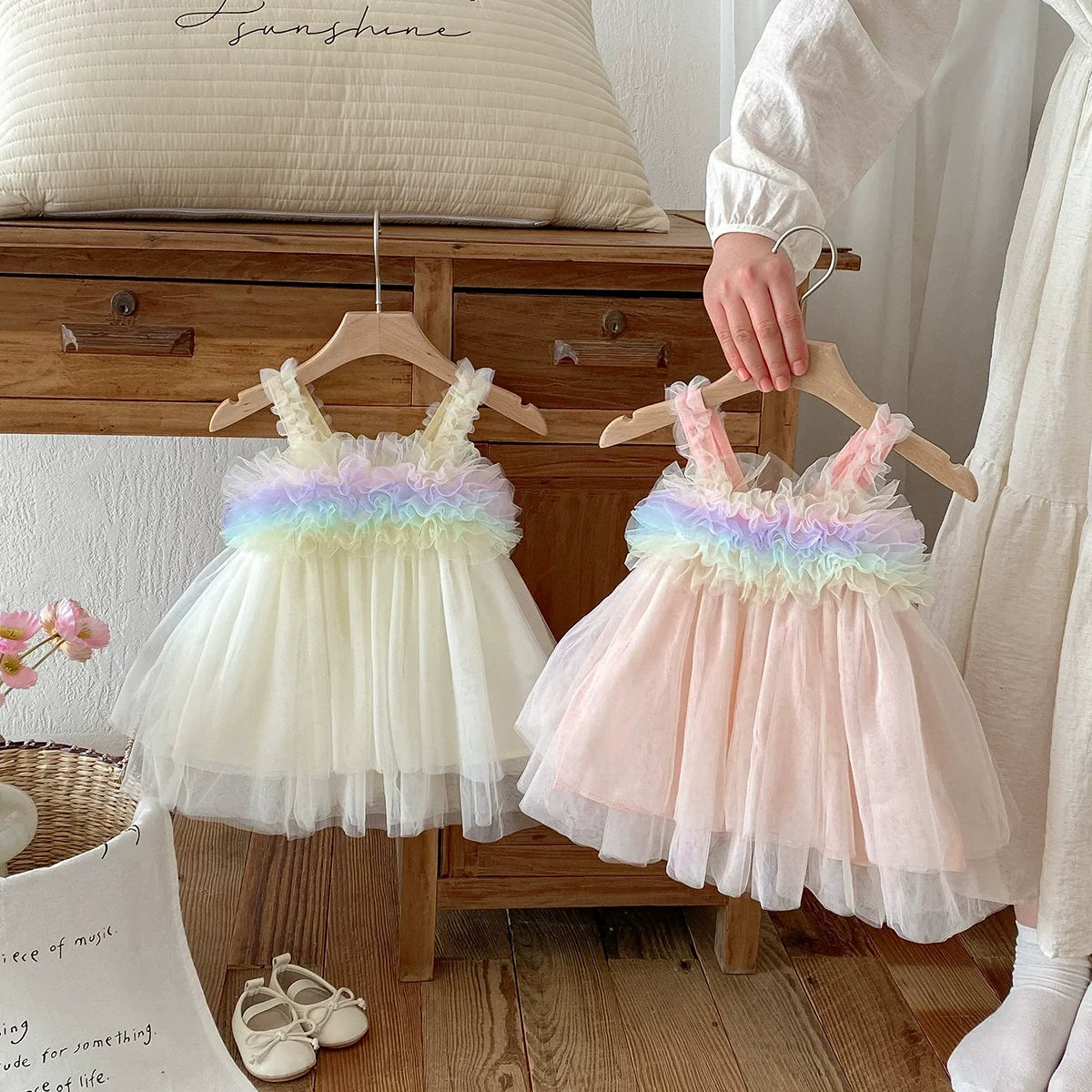 Vestido Infantil Tule Colors