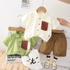 Conjunto Infantil Masculino Botões Bolsinho