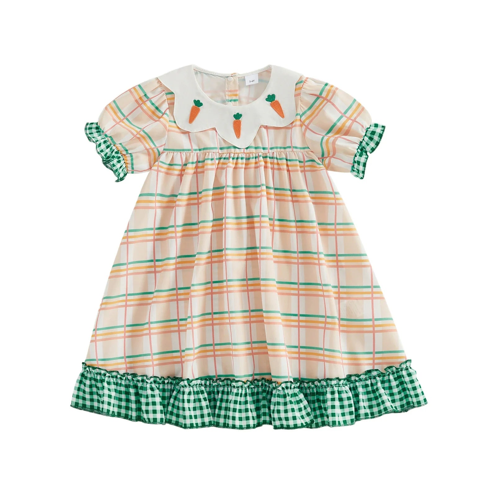 Vestido Infantil Xadrez Coelhinho