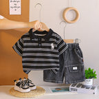 Conjunto Infantil Masculino Lístras e Jeans