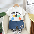 Conjunto Infantil Masculino Estrelas e Jeans