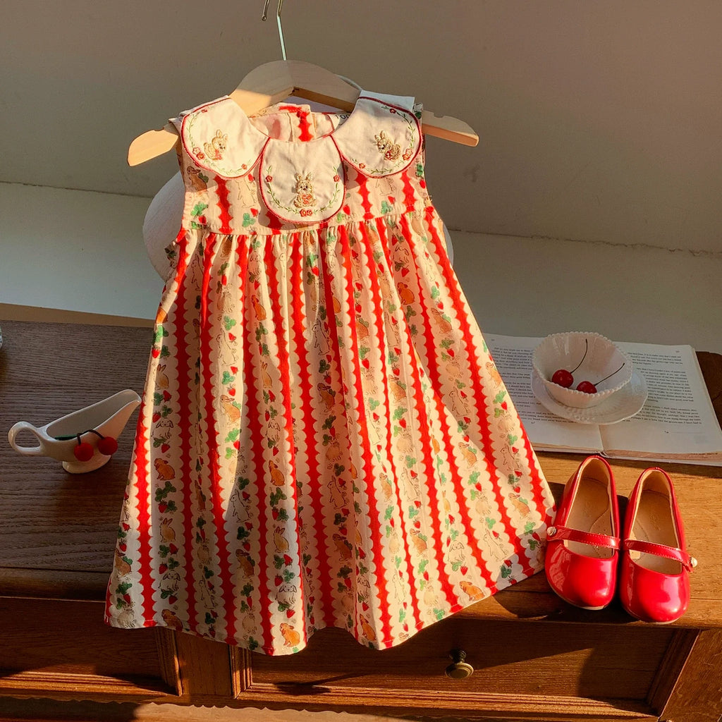 Vestido Infantil Verão Coelhinhos